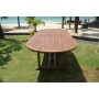 Salon de jardin en teck massif Java assorti de 8 chaises