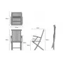 Salon de jardin en teck 6 chaises 2 fauteuils modèle biarritz